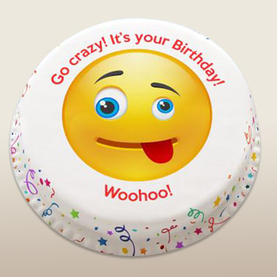 "Round shape Chocolate flavour designer cake - 1kg - Click here to View more details about this Product